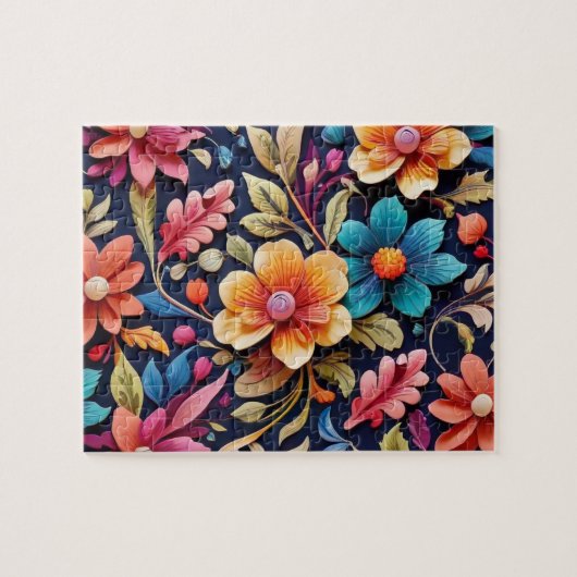 Puzzle Beau coloré Floral (Horizontal)