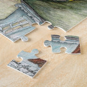 Puzzle beau, coloré, imaginaire carrousel par artiste (Côté)