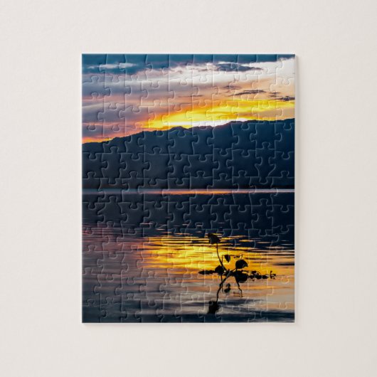Puzzle Beau coucher de soleil paysage Pittoresque Art pho (Vertical)