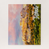 Puzzle Beau coucher de soleil sur Athènes, Grèce (Vertical)