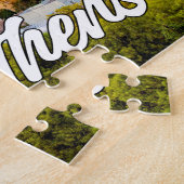 Puzzle Beau coucher de soleil sur Athènes, Grèce (Côté)