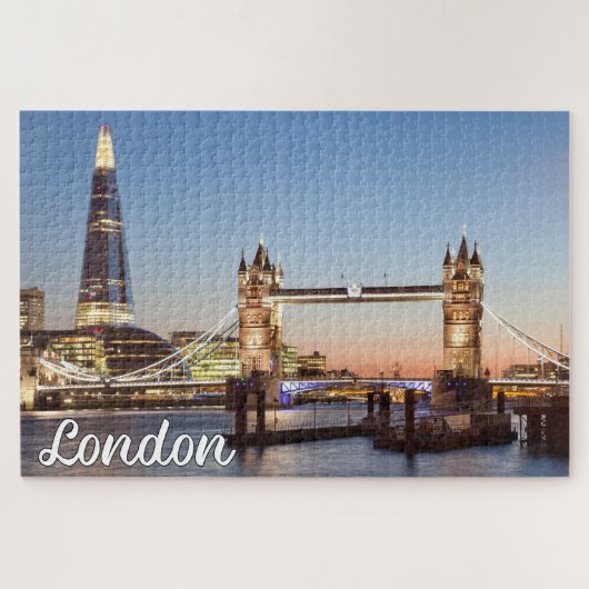 Puzzle Beau coucher de soleil sur Londres, Angleterre (Horizontal)