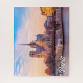 Puzzle Beau coucher de soleil sur Paris, France (Vertical)