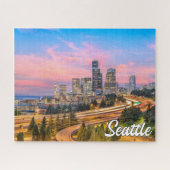Puzzle Beau coucher de soleil sur Seattle, Washington (Horizontal)