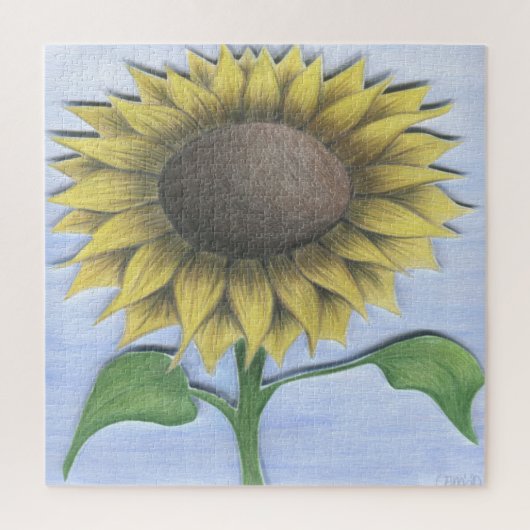Puzzle Beau Dessin De Tournesol (Vertical)