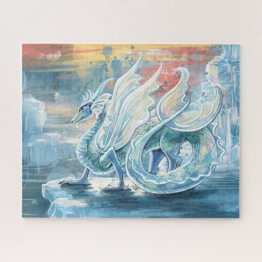 Puzzle Beau Dragon De Glace Art (Horizontal)