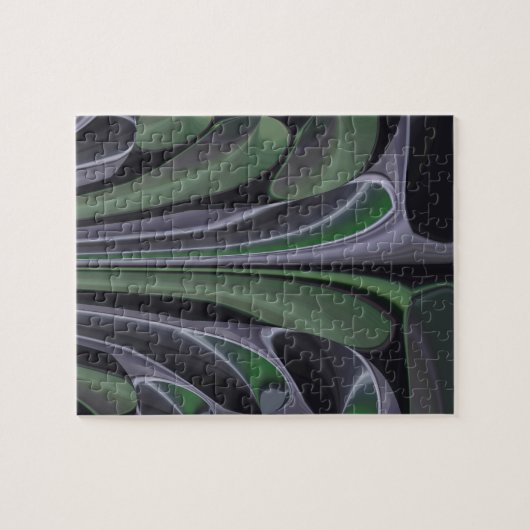 Puzzle Beau Extraordinaire Vert Aurora Texture Art Design (Horizontal)