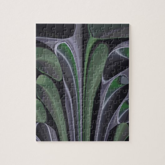 Puzzle Beau Extraordinaire Vert Aurora Texture Art Design (Vertical)