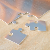 Puzzle Beau feu romantique Flames photo bleu (Côté)