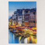 Puzzle Beau Grand Canal Sunset Venise Italie Voyage<br><div class="desc">Ce puzzle époustouflant présente les reflets des lumières du restaurant dans l'eau du Grand Canal à Venise,  Italie #italy #canal #italian #grand canal #venice #réflexions #coucher de soleil #europe #pittoresque #voyage #vacances #extérieur #jigsaw #puzzle #cadeaux #fun #stockingstuffers #jeux #paysage</div>