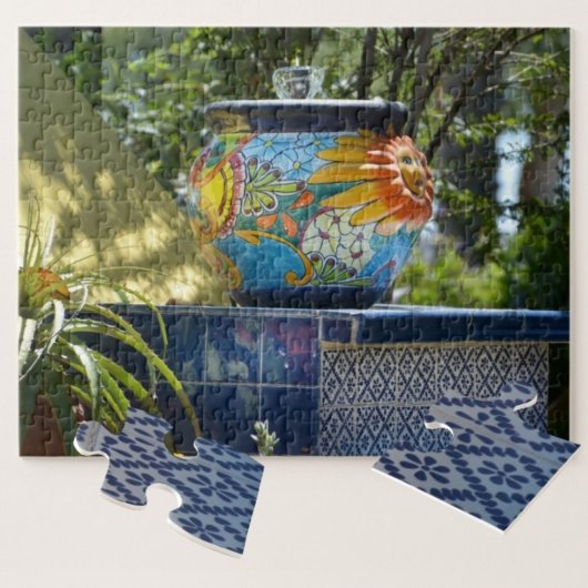 Puzzle Beau jardin inspiré mexicain