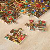 Puzzle Beau Mandala Flower Art (Côté)