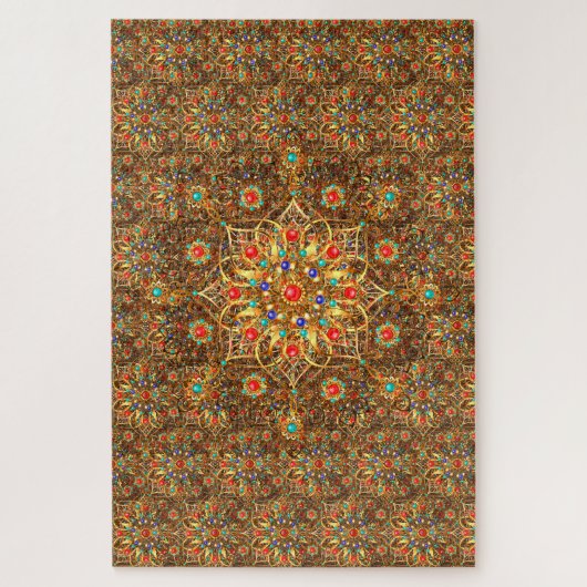 Puzzle Beau Mandala Flower Art (Vertical)