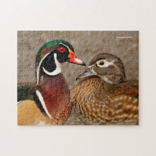 Puzzle Beau moment de contact entre des canards en bois