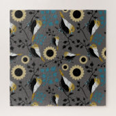 Puzzle Beau Motif de Chickadee Songbird (Horizontal)