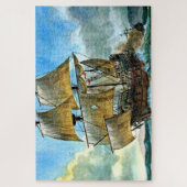 Puzzle beau navire à quatre mâts (Vertical)