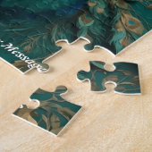 Puzzle Beau oiseau de paon de Cute Boho (Côté)