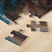 Puzzle Beau oiseau de paon de Cute Boho (Côté)