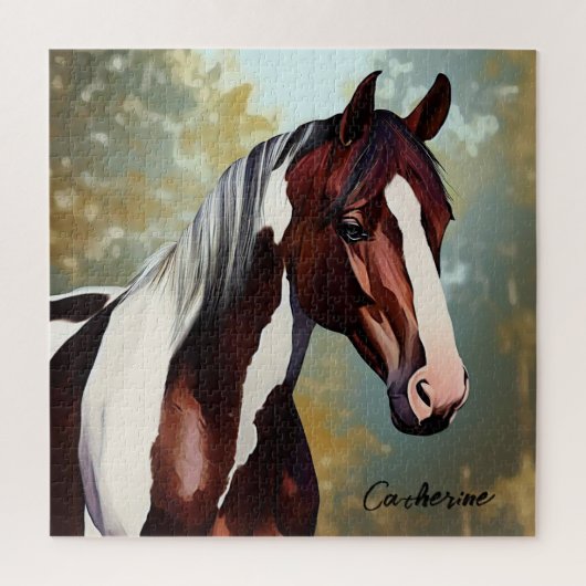 Puzzle Beau Paint Horse (Vertical)