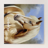 Puzzle Beau Palomino Horse (Horizontal)