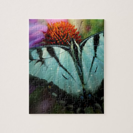 Puzzle Beau papillon Turquoise Swallowtail (Vertical)