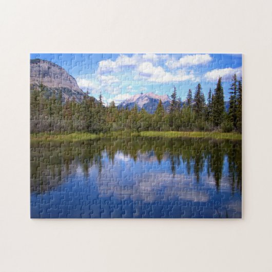 Puzzle Beau paysage de lac (Horizontal)