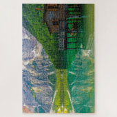Puzzle Beau paysage du lac Braies, Italie (Vertical)