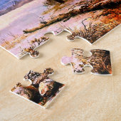 Puzzle Beau paysage enneigé en beaux-arts (Côté)