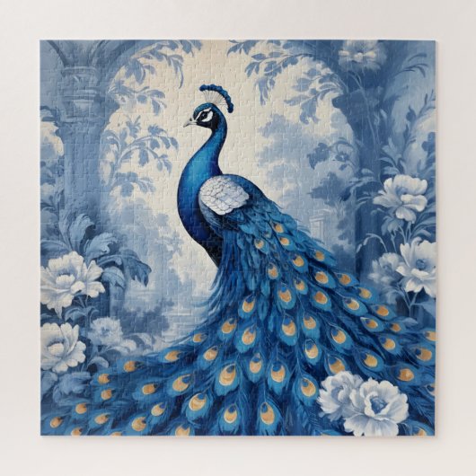 Puzzle Beau Peacock bleu (Vertical)