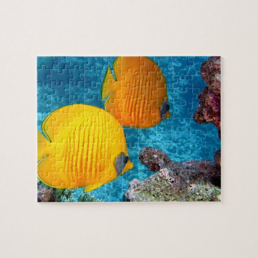 Puzzle Beau poisson tropical dans le corail (Horizontal)