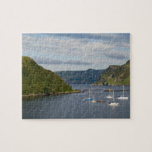 Puzzle Beau port et voiliers avec reflets dans
