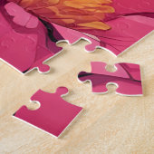 Puzzle Beau portrait cyberpunk en nuance de roses (Côté)