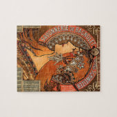 Puzzle Beau profil féminin - Mucha (Horizontal)