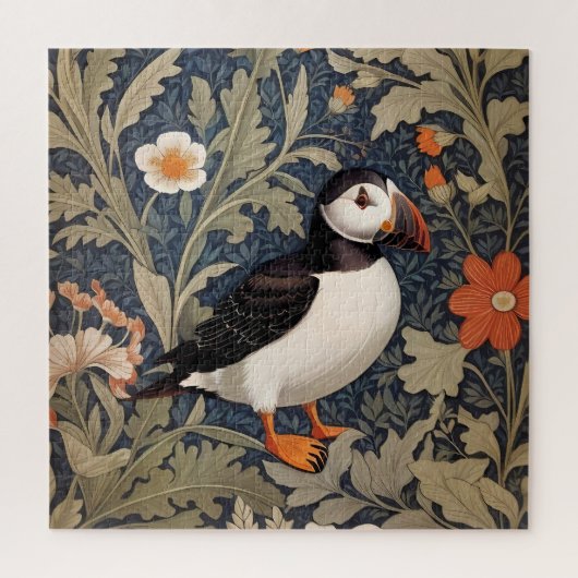 Puzzle Beau Puffin William Morris Inspiré (Vertical)