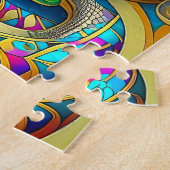 Puzzle Beau serpent Art Déco (Côté)