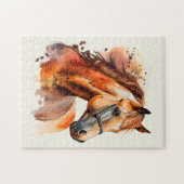 Puzzle Beau Sorrel Horse Portrait (Horizontal)