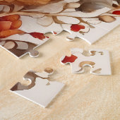 Puzzle Beau Stag au milieu des fleurs (Côté)