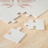 Puzzle Beau Thé Graphique, Arrière - plan Beige (Côté)