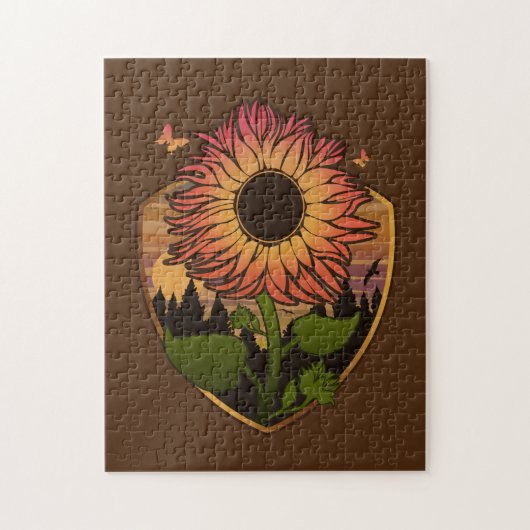 Puzzle Beau tournesol (Vertical)