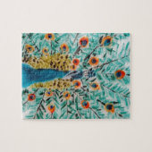 Puzzle Beau vert émeraude, Peacock Turquoise (Horizontal)