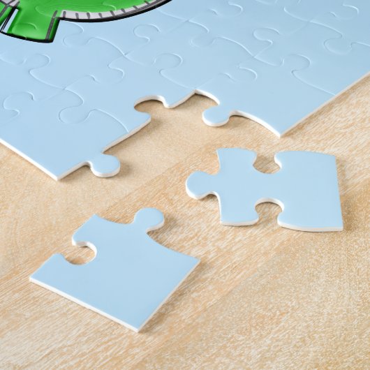 Puzzle Beau Vol T-Rex Avec Ballons Dans Ciel Bleu (Côté)