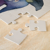 Puzzle Beau Zombie Floral Aquarelle Art (Côté)