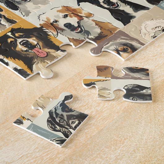 Puzzle Beaucoup de chiens (Côté)