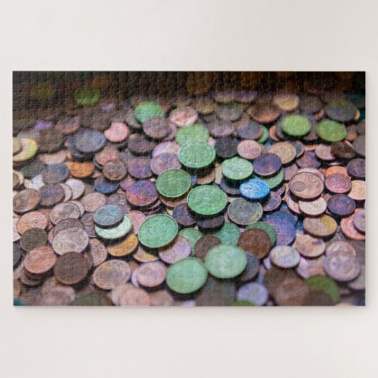 Puzzle Beaucoup de pièces en euros dans une offre - Diffi (Horizontal)