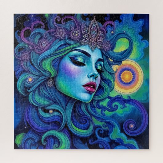 Puzzle Beauté Alien éthérée - Femme Imaginaire dynamique (Vertical)