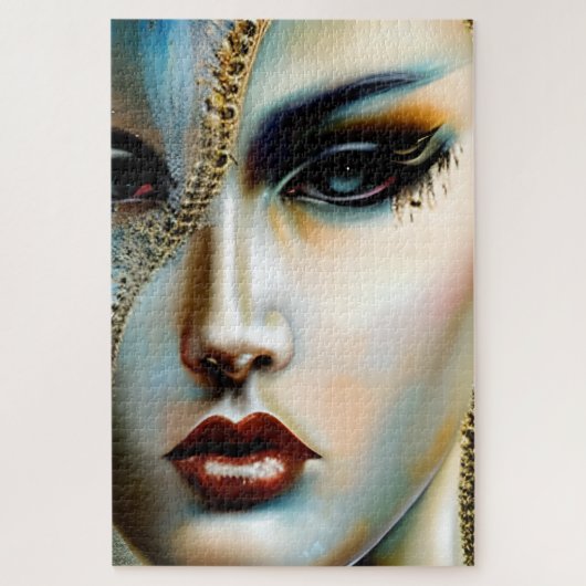 Puzzle Beauté éthérée Déesse dorée (Vertical)