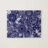 Puzzle Beautés botaniques Bleu (Horizontal)