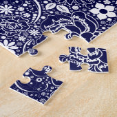 Puzzle Beautés botaniques Bleu (Côté)