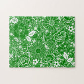 Puzzle Beautés botaniques vertes (Horizontal)