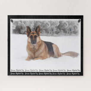 Puzzle Beautiful  Black and Tan German Shepherd